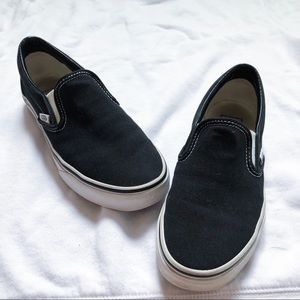 Black slip on vans
